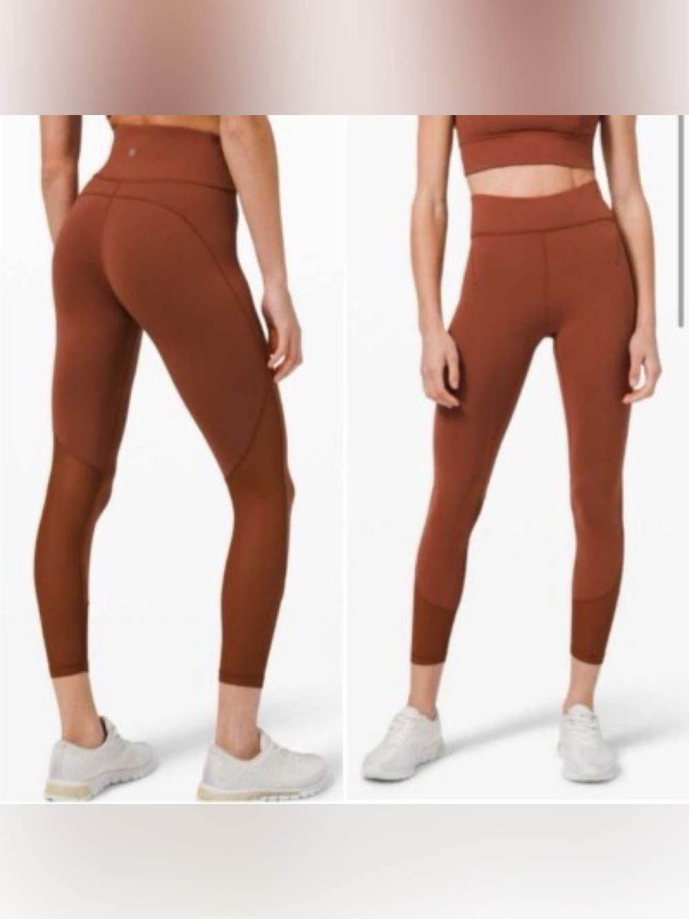 lululemon athletica High-Rise Rust Brown Sculpting Leggings